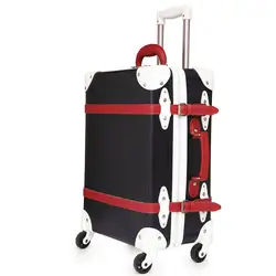 Чемодан багажная сумка на колесиках с колесами TSA замок студент большой чемодан 28 дюймов PU кожаная сумка