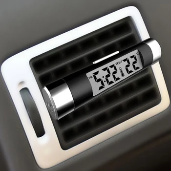 

2in1 Car Digital LCD Clock & Temperature Blue Backlight For KIA Rio Ceed Sportage Mazda 3 6 Cx-5 Peugeot 206 307 308 207