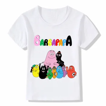 

Cute Barbapapa Cartoon Design Funny Children's T-Shirts Boys Girls Summer Tops Tees Kids Casual Clothes For Toddler,ooo5162