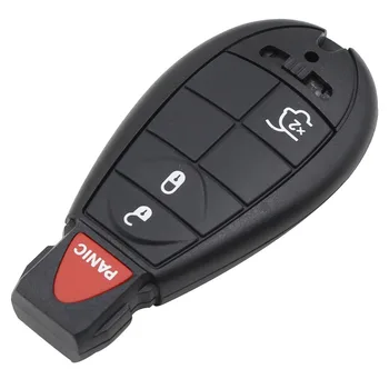 

4 Buttons Remote Case Smart Key Shell For Chrysler Jeep Commander Grand Cherokee Replacement Fob+ Insert Blade