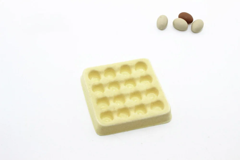 1/12 Dollhouse Miniature Accessories Mini Egg With Tray  Simulation Furniture Kitchen Food Model Toys for Doll House Decoration
