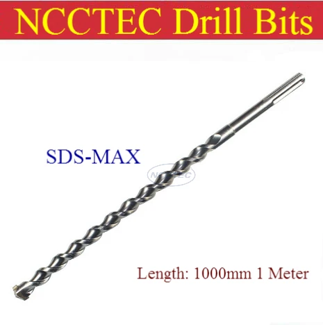 

[SDS MAX 1200mm] 14 16 18 20 22 25 28 30 32 35 38 40 42 45 50mm alloy carbide wall core drill bits | 1.2 meters Hammer hole saw