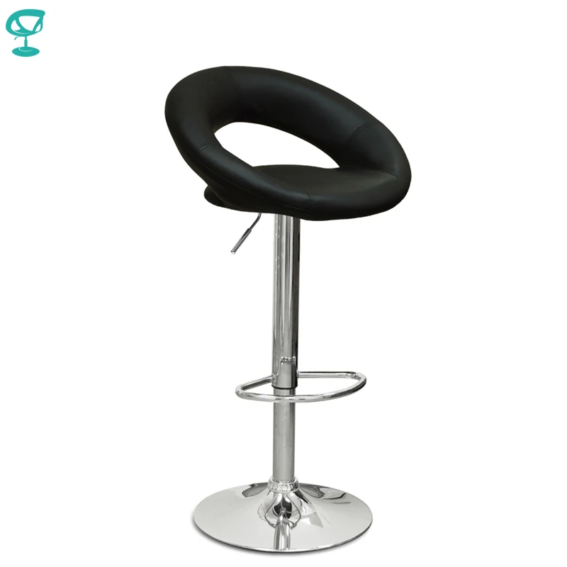94499 Barneo N-84 эко-кожа кухонный барный стул с мягким сиденьем на газ-лифте стул черный стул высокий стул для барной стойки мебель для кухни крес...