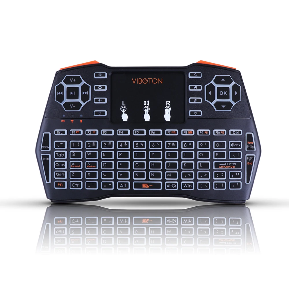 

Rechargeable Air Mouse and Keyboard Full Touchpad mini Keyboard wireless 2.4GHz USB Remote Control for Android TV Box PC I8 Plus