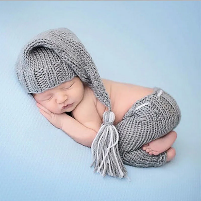 

Newborn Baby Girls Boys Cute Crochet Knit Costume Photo Photography Prop Outfits