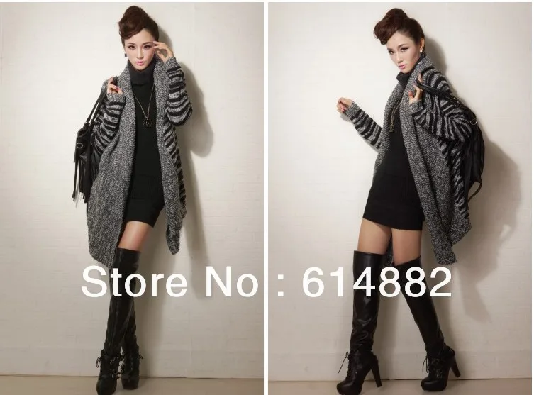 Free Shipping 2013 Women's Fashion Sweater Cardigan Plus Size Loose Outwear Wholesale CL147 |