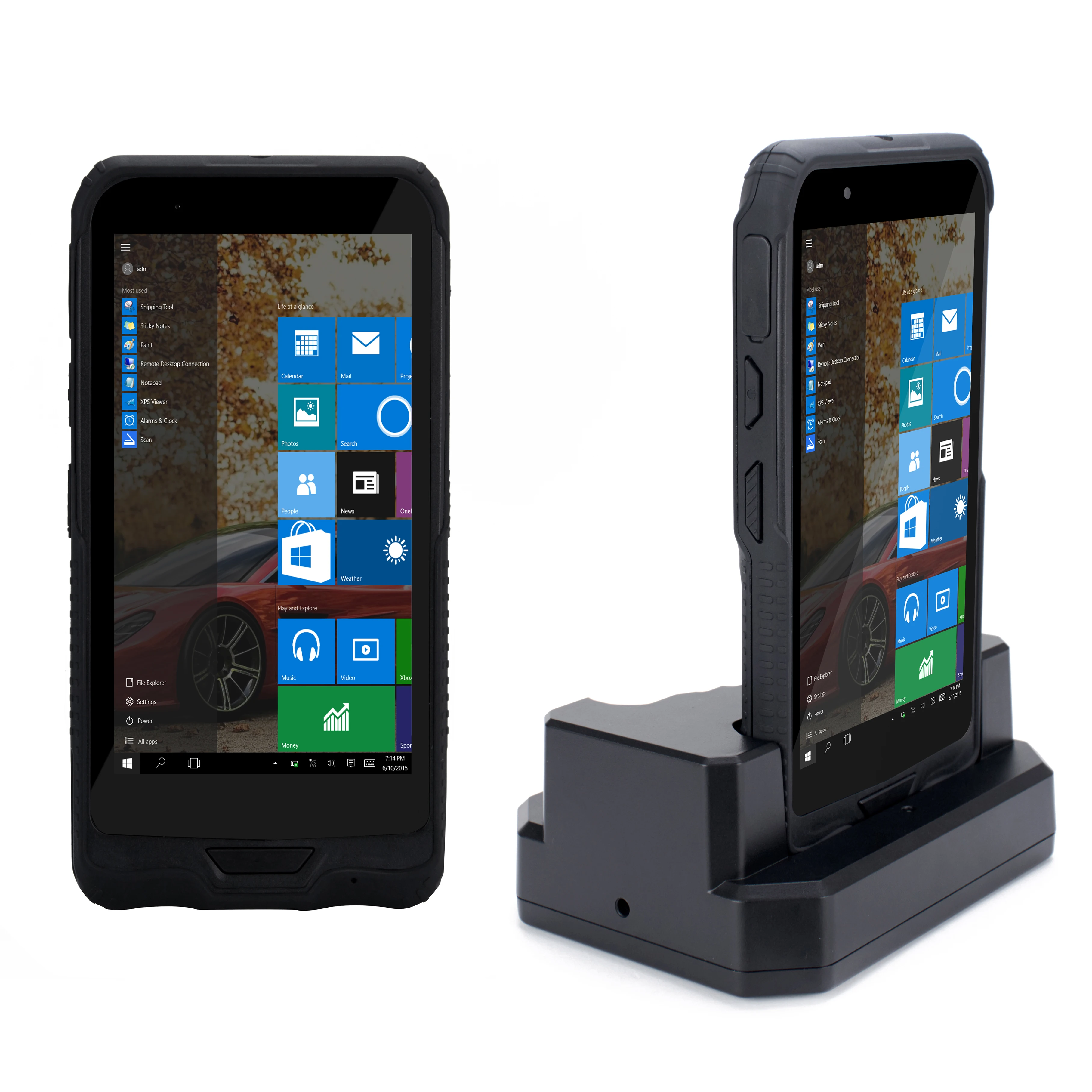 Tudo em um Tela de Toque Código de Barras Windows Polegada Bluetooth Wifi 3g Scanner Leitor Nfc Intel Cherrytrail Z8350 Pda 5.98