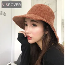 VISROVER, 7 цветов, новинка, Осень-зима, теплая одноцветная шенилловая Рыбацкая Кепка, женская кепка, высокое качество, винтажная Кепка s, Зимняя