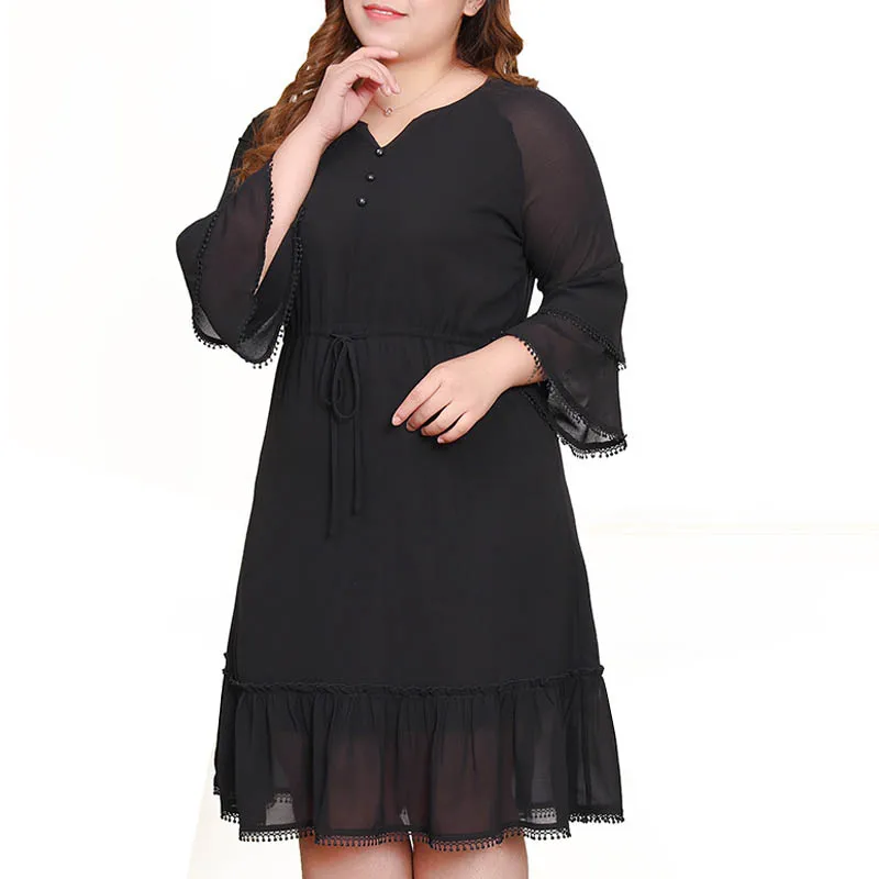 Весенне летнее женское платье 5XL 6XL 7XL 8XL 9XL 10XL плюс размер груди 147 см свободное
