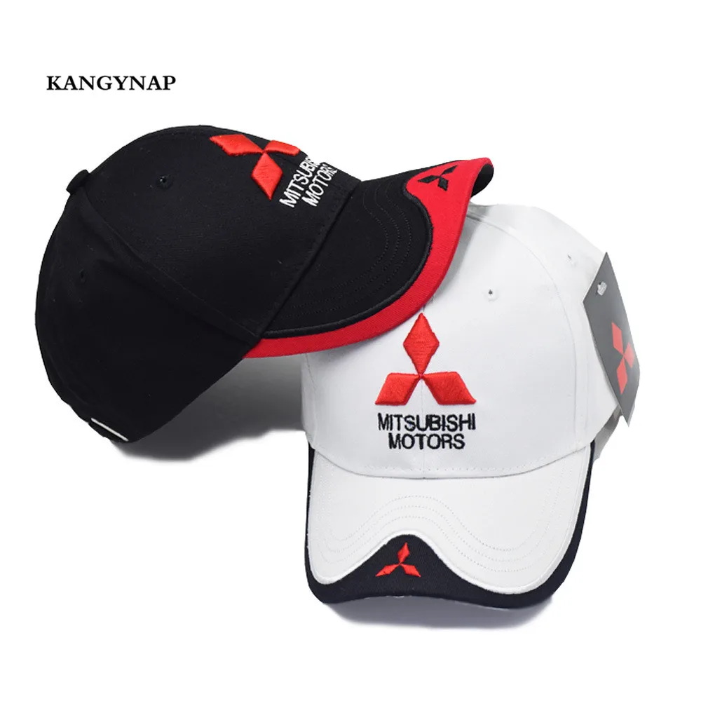 [KAGYNAP] Mitsubishi MOTO GP Дальнобойщик кепки 3 d вышивка мотоцикл Snapback Головные уборы для мужчин и женщин бейсболки casquette