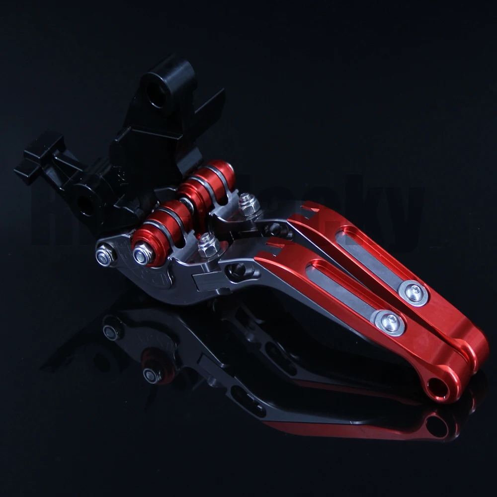 Logo monkey Red+Titanium For Honda Z125 monkey bike 2018 2019 CNC Folding Extendable Motorcycle Brake Clutch Levers Logo monkey Red+Titanium For Honda Z125 monkey bike 2018 2019 CNC Folding Extendable Motorcycle Brake Clutch Levers