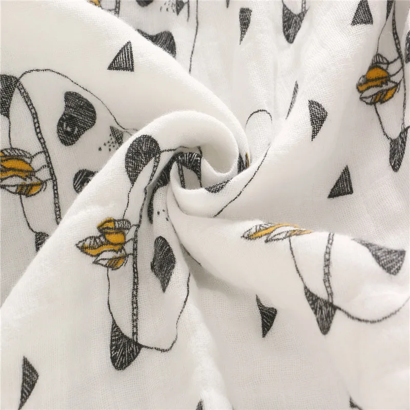 2 слоя s одеяло Пеленальное детское хлопковое постельное белье муслиновое одеяло для путешествий для новорожденных Двухслойное одеяло