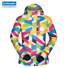 Высокое качество Женская лыжная куртка ветрозащитная водостойкая дышащая одежда утолщенная теплая зимняя женская Сноубордическая куртка бренды