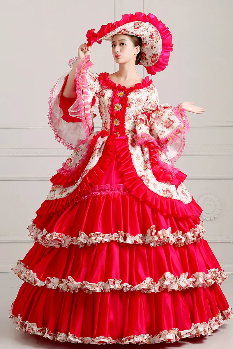 rose ball gown