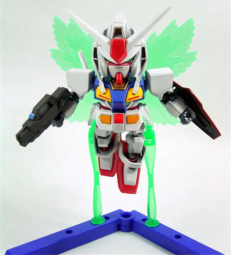 

Hot SD uper Deformed Mobile Suit Gundam 00 GN-000 Assembly zero 0 model toys with rack collection for boys gifts