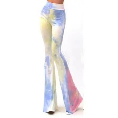 2016 New Fashion women bellbottom Slim High-waist retro flared jeans Denim pants Elasticity trousers wide leg panty 1