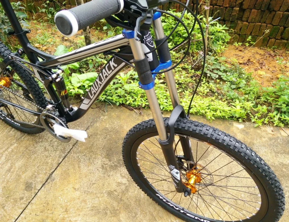 Excellent Kalosse Full suspension , Soft-tail  Bicicleta mountain bike 26, 24/27 speed ,2017 new cycling bicicleta mountain bicycle 15