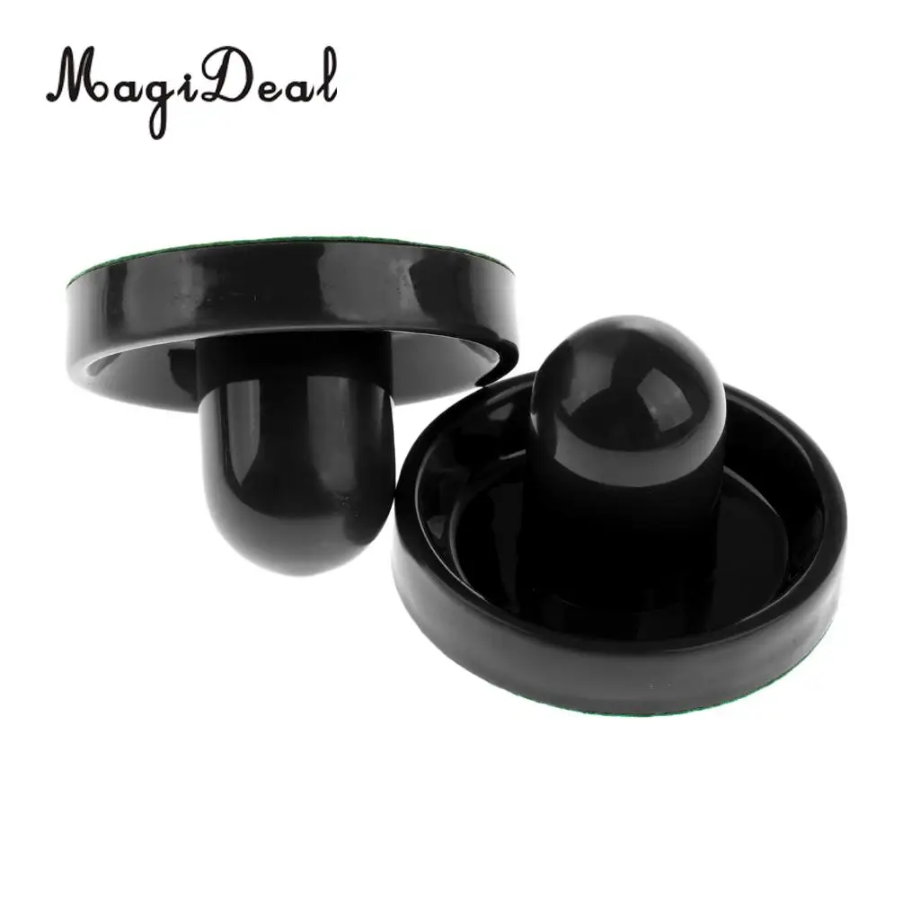 2 Pieces Air Hockey Felt Pushers Goalie Handles Paddles Replacement with Home Tables for Full-size Air Hockey Games