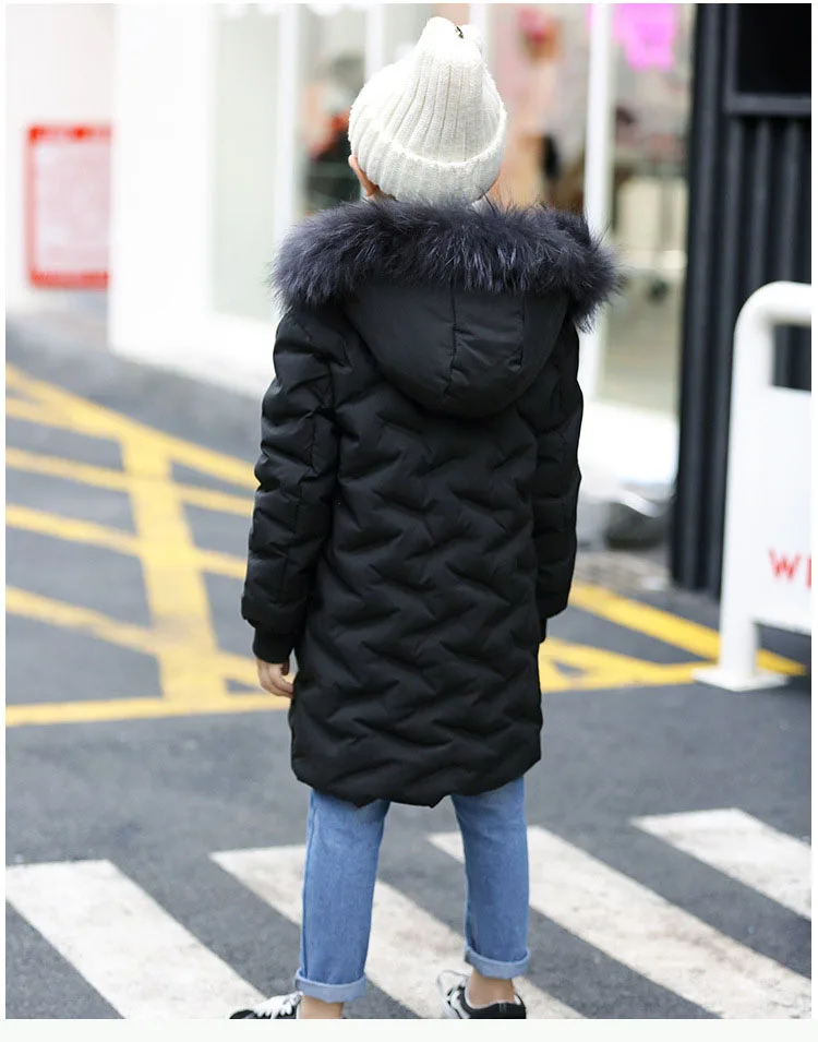 fur hooded long children's winter jackets for boys white duck down coats kids outerwear boys winter teenage boys winter coats  2 3 4 5 6 7 8 9 10 11 12 13 14 15 years little big boy clothes winter jacket warn coats boys winter clothes (14)