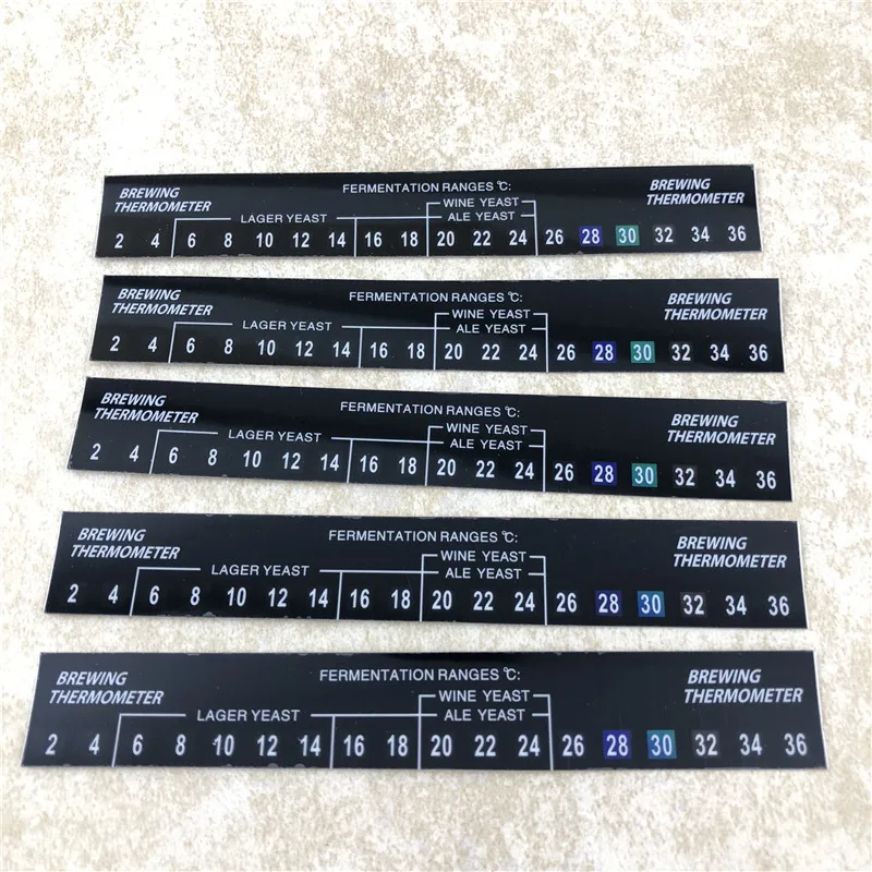 

5pcs/lot 2-36C degree Digital beer wine sticker thermometer adhesive Homebrew Beer Making