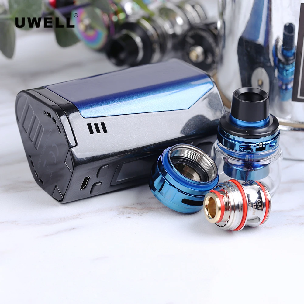 Оригинальный Uwell Valyrian 2 комплект с мл/6 мл бак VALYRIAN 300 Вт коробка мод UN2 двойной
