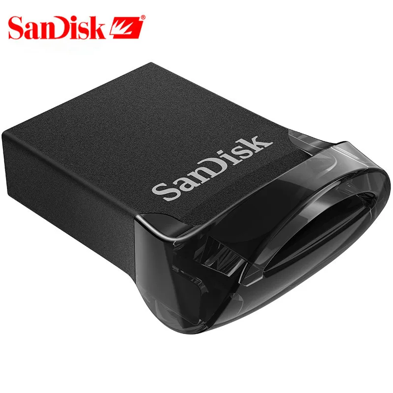 Двойной Флеш-накопитель SanDisk USB флэш-накопитель USB 3,1 CZ430 ультра супер мини флеш-накопитель 16 ГБ 32 ГБ 64 ГБ 128 Гб карта памяти до 130 МБ/с. высокое Скорость Pendrive