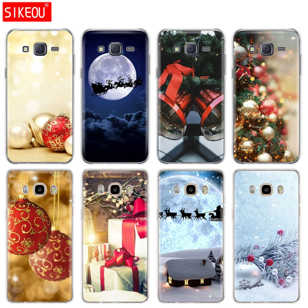 

silicone cover phone case for Samsung Galaxy J1 J2 J3 J5 J7 MINI 2016 2015 prime case New Year Merry Christmas