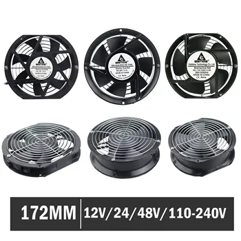 

Gdstime Ball 170mm 172mm 172x51mm 172x25mm Cooling Fan 12V/24V/48V 110V 120V 220V 240V Axial Industry Fan W/Screw Protective net