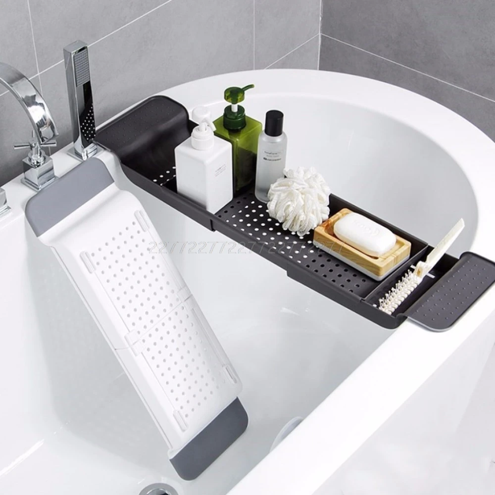 Kaufen Badewanne Badewanne Regal Caddy Dusche Erweiterbar Halter Rack Ablage Über Bad Multifunktionale Organizer A10 19 Dropship