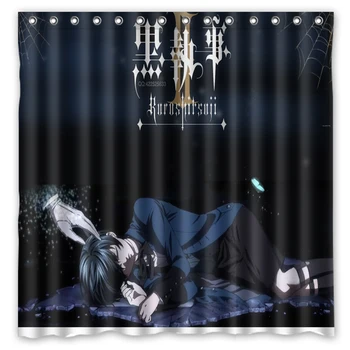 

Free Shipping!Black Butler Printed Waterproof Polyester Shower Curtain&Bath Curtain(Size 180X180CM)