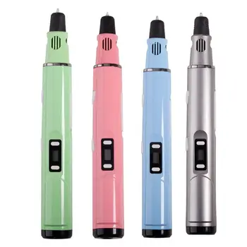 

3D Printer Pen 4th LCD 3D Printing Doodle Arts Drawing Pen 3pc ABS/PLA Filament EU Plug for Kids Drawing Printing Tools 3D Pens