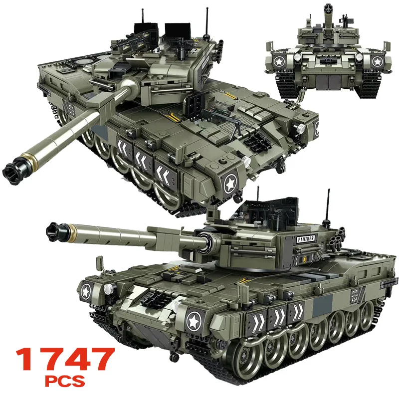 Конструктор Военный из серии леопард 2 1747 шт.|Блочные конструкторы| |