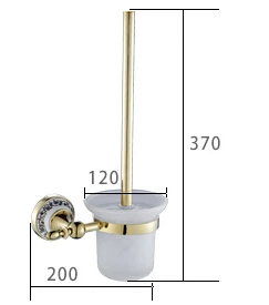 Золотой полированной PorcelainToilet щеткодержатели из нержавеющей стали настенные аксессуары для ванной комнаты 08TBH