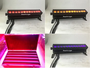 

(10pcs+Flycase) 12*18w rgbwa uv 6in1 wateproof led wall wash light outdoor led bar wash wall light