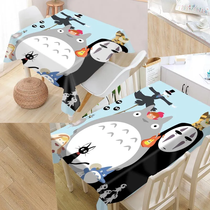 

Custom Spirited Away Table Cloth Oxford Rectangular Waterproof Oilproof Table Cover Wedding Tablecloth &L035SJ