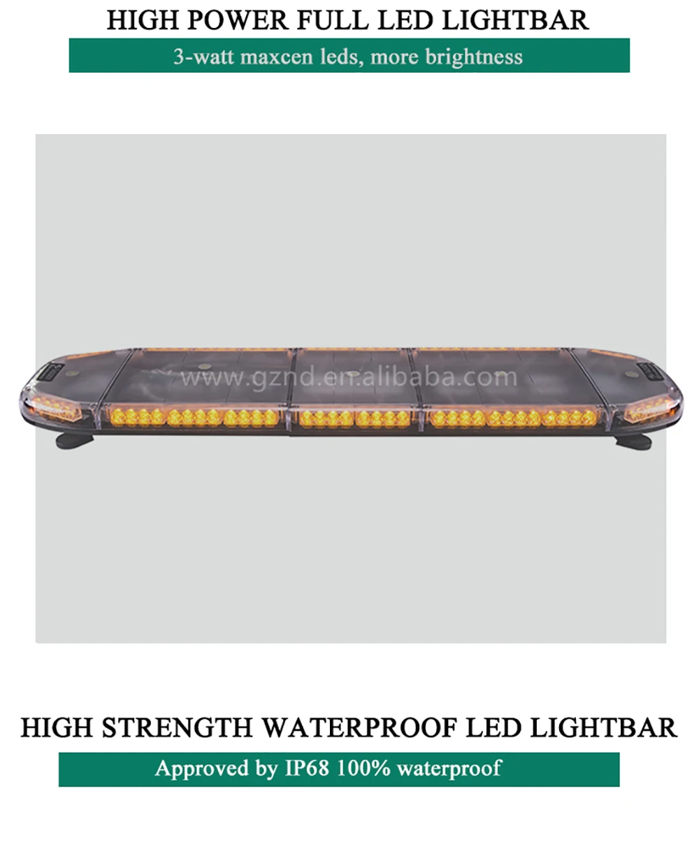 Янтарный светодио дный аварийного трафика lightbar/24 В Сертификация безопасности дорожного движения буксировки Amber синий и красный цвета