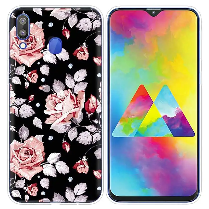 Защитный чехол для samsung Galaxy S10 S10e S10 5G Plus M10 M20 M30 A10 A20 A30 A40 A50 A70 лучший темно цветок Цветочный Принт Крышка
