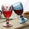 Wine Glass Cups Retro Vintage Relief Red Wine Cup 300ml Engraving Embossment Juice Drinking Glasses Champagne Assorted Goblets ► Photo 3/6