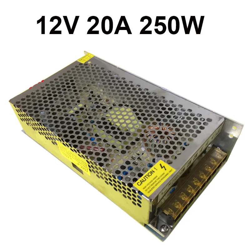 AC 110V 220V импульсный источник питания для DC 12V 24V трансформатор 2A/2.5A/A/3.2A/5A/6.25A/6.5A/8A/8.5A/10A/15A/16.5A/20A