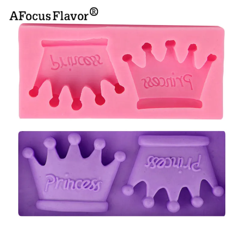 

1 Pc Double Crown Mold Christmas Wedding Decorative Silicone Mold Pancake Cake Kitchen Cooking Bakeware Mini Princess Crown