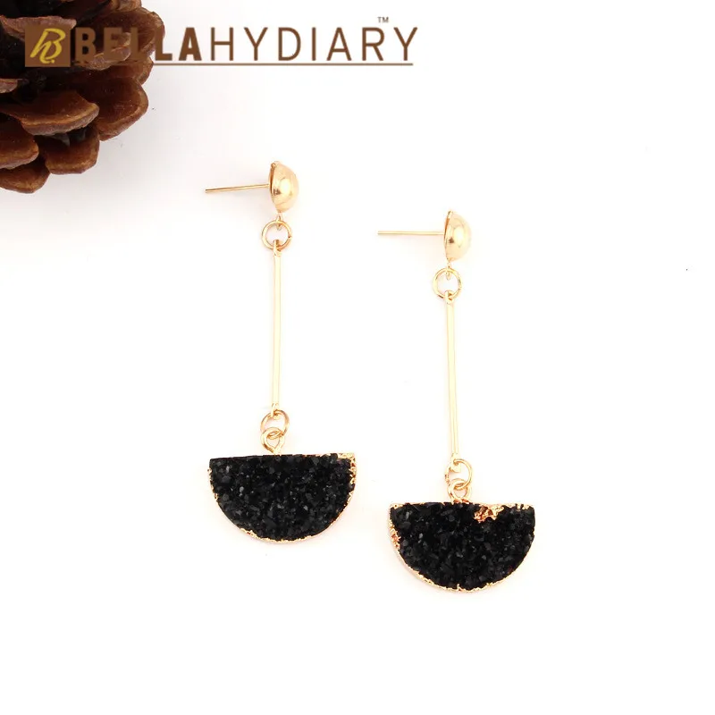 druzy earrings jewelry Ohrringe bijoux earings earring earing pendientes brinco big earrings vintage jewelry wedding earrings geometric earrings long earrings gifts for women resin earrings korean earrings (6)