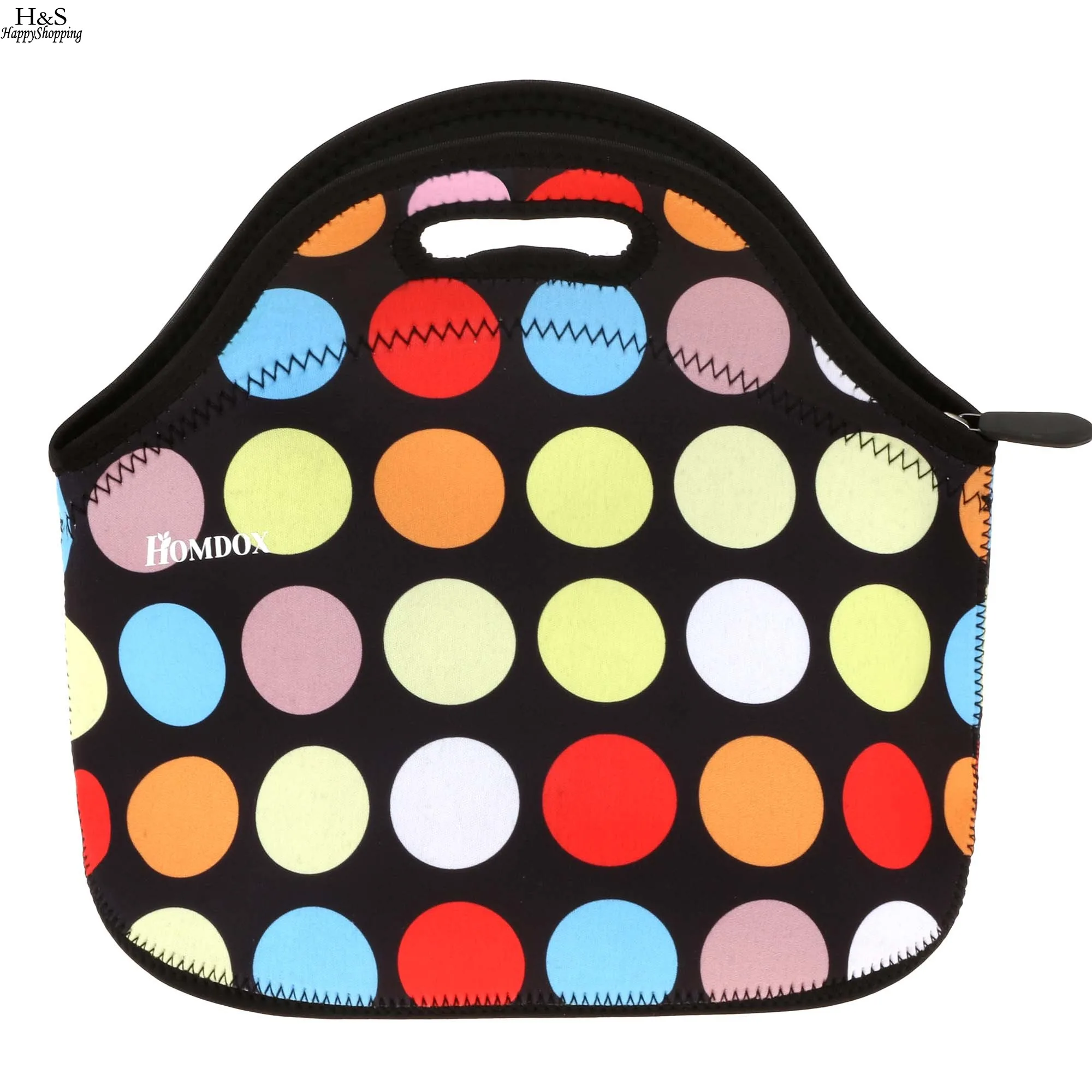 Homdox Outdoor Camping Picnic Bag Neoprene Dot Mini Snack Tote Storage