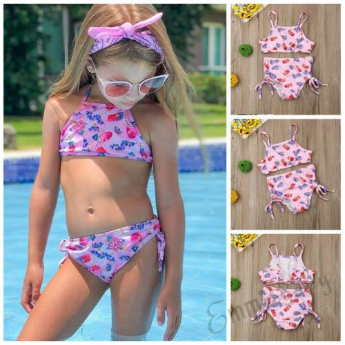 2019 niñas traje de baño niños ropa de playa encantadores trajes de baño Bikini estilo Biquini Infantil _ - AliExpress Mobile