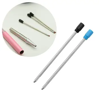 

10 PCS Metal Pen Refill 7cm Length For Crystal Ballpoint Pen Student Rod Cartridge Core Black Blue Color Stainless Steel Refill