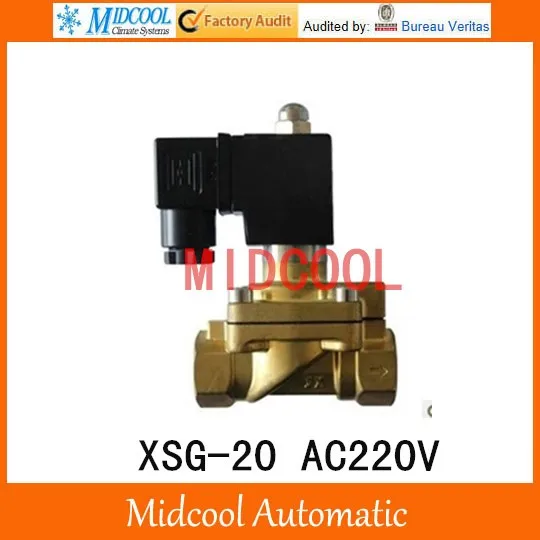 Обычно закрытым xsg-20 AC220V G 3/4 "двусторонней двухпозиционный высокого давления диафрагмы электромагнитный клапан
