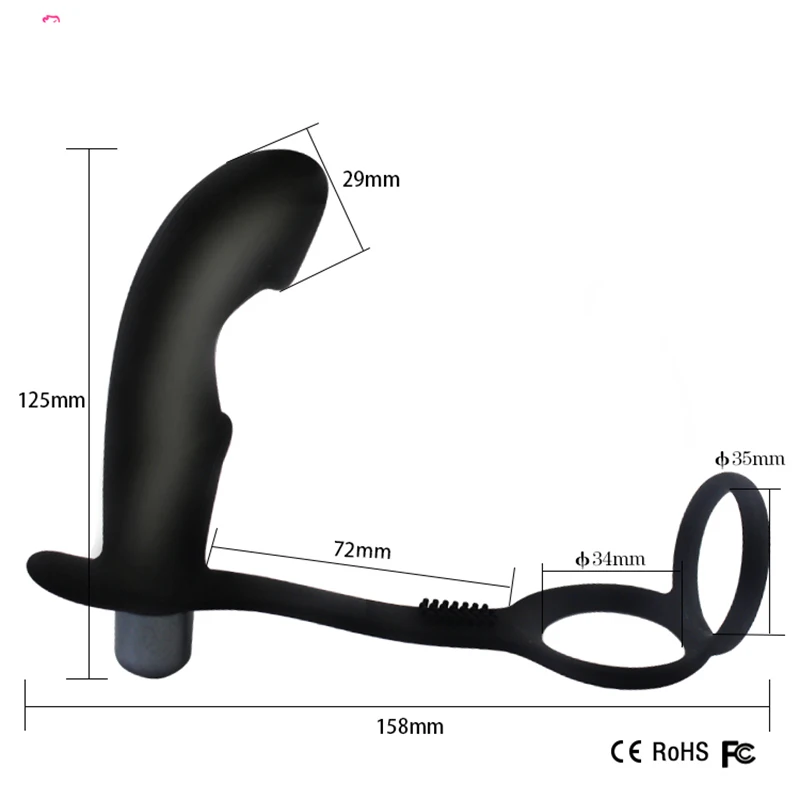 Butt-Plug-Cock-Ring-10-Speed-Silicone (4)