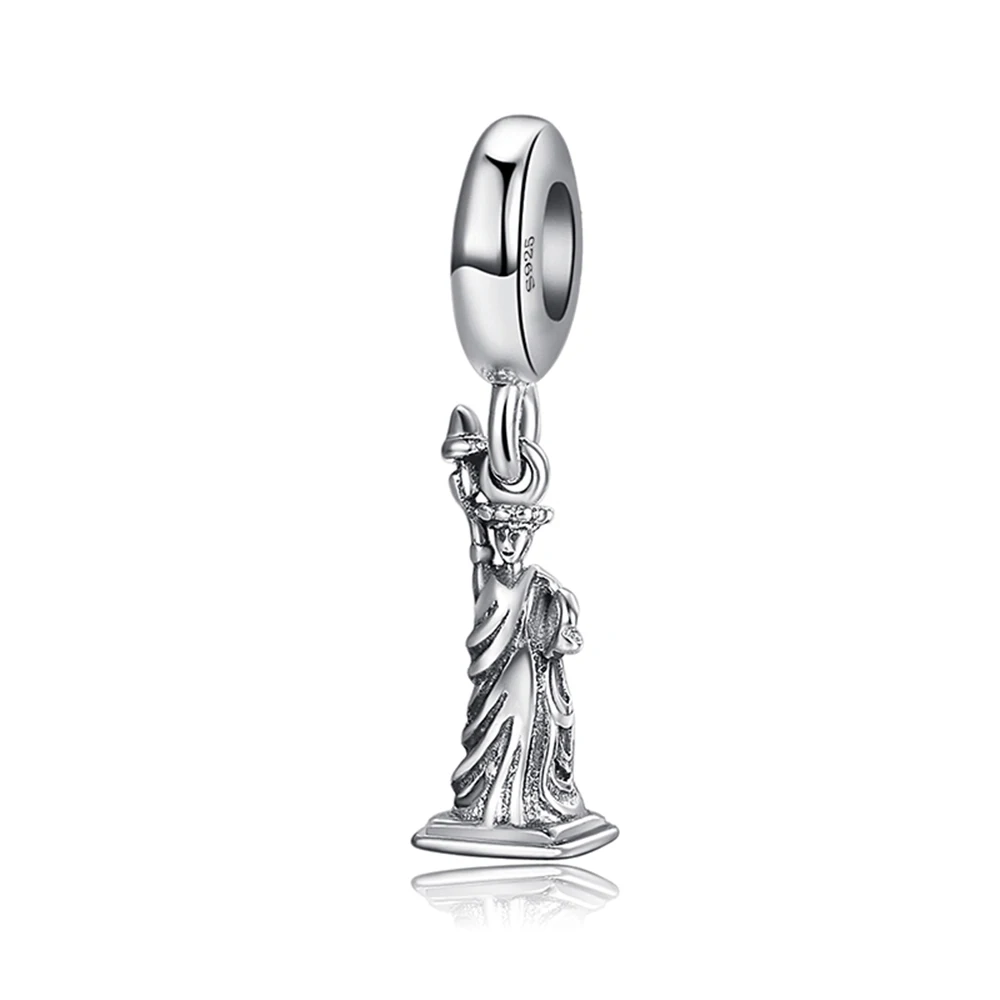 

Hot Sale Silver Color Bead Simplicity Statue Of Liberty Pendant Beads For Original Pandora Charm Bracelets & Bangles Jewelry
