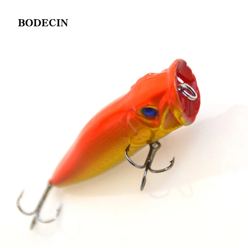 Fishing Lures Poper Hard Artificial Laser Bait 5pcs Topwater Floating Poper Lure Hooks Crank Wobblers Tackle Tool 3D Eyes Fish (11)