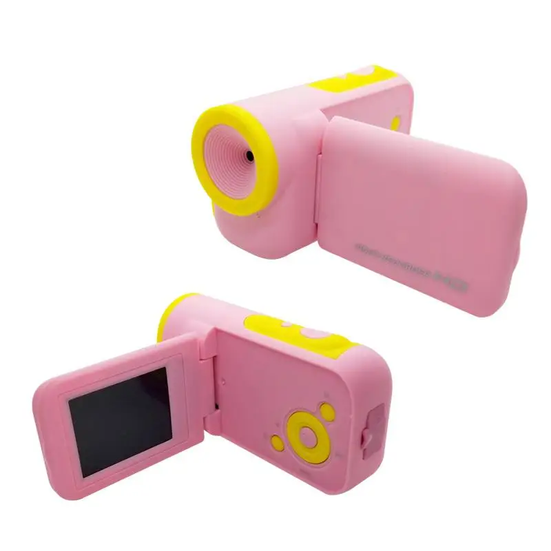 EastVita 2-дюймовый TFT Дисплей 16 миллионов Пиксели видеокамера HD портативный цифровой Камера 4X цифровой зум Камера r20 - Цвет: Pink