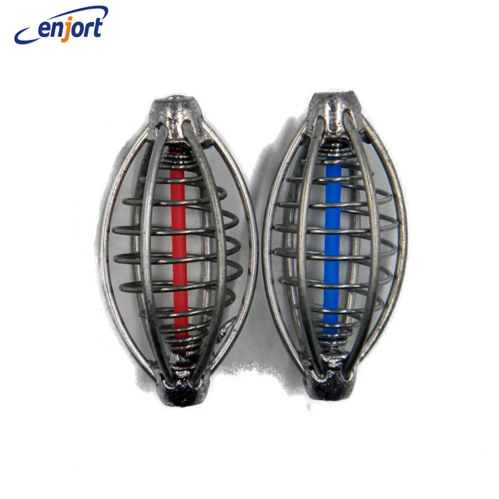 

Enjort 2PCS/lot Spring+Lead Fishing Thrower Carp Fishing Catapults Fishing Bait Cage For Carp Feeder Fishing Tackle Accessories